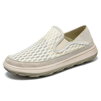 Tate - Men's Breathable Knit Slip-On Shoes, Comfortable Plus Size Casual Sneakers