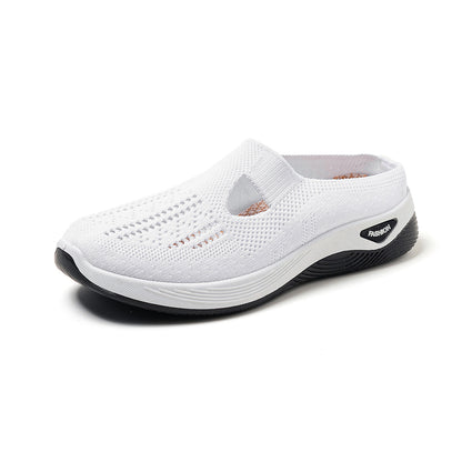 Tess - Women's Orthopedic Backless Comfort Shoes, Breathable Slip-On Mules