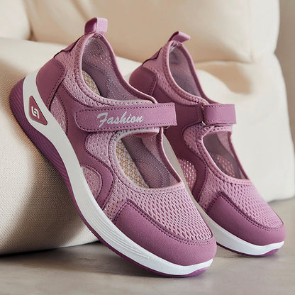 Elara - Women's Orthopedic Walking Shoes, Adjustable Strap Comfort Sneakers