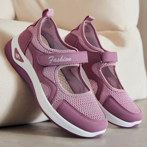 Elara - Women's Orthopedic Walking Shoes, Adjustable Strap Comfort Sneakers
