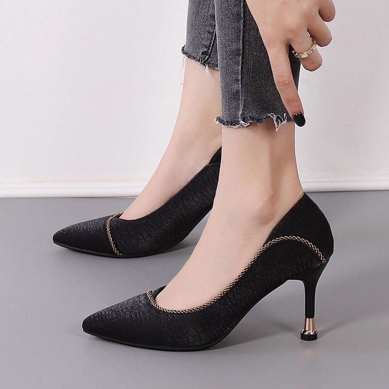 Skye - Women's Pointed-Toe Stiletto Pumps, French-Style Office Heels