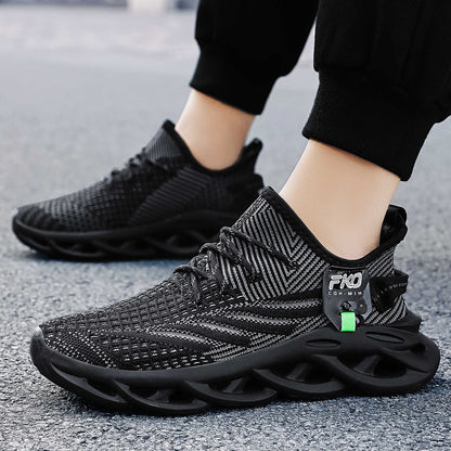 Finn - Unisex Knit Blade-Sole Sneakers, Breathable Sport Fashion Shoes