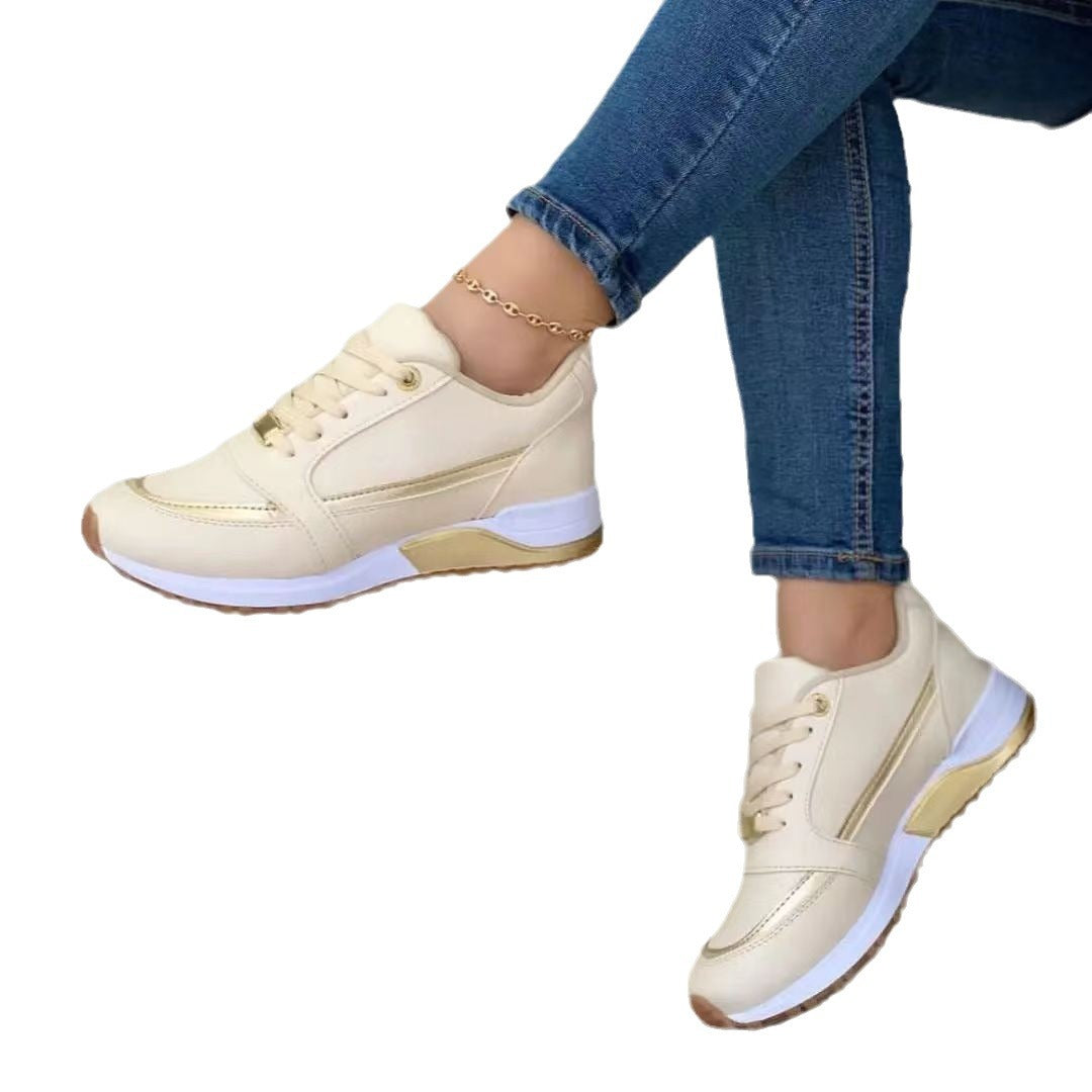 Sofia - Women's Color-Block Casual Sneakers, Comfortable Everyday Shoes