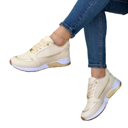 Sofia - Women's Color-Block Casual Sneakers, Comfortable Everyday Shoes