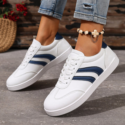 Nora - Women's Solid Platform Sneakers, Thick Sole Western-Style Shoes