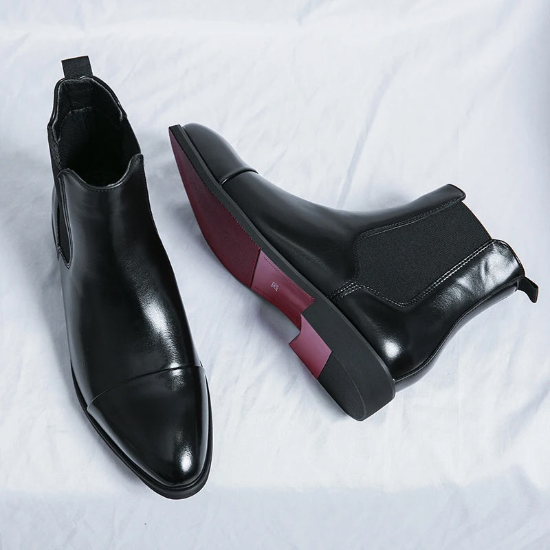 Orrin Signature Leather Chelsea Boots