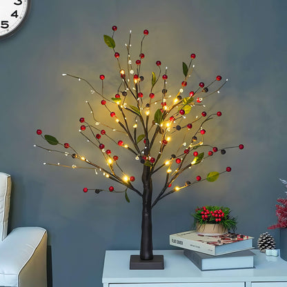 Red Berry Blossom Tree – Festive centerpiece for the holidays