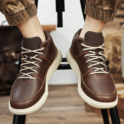 Crestline Antigrid Genuine Leather Sneakers