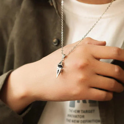 Callum Angular Blue Stone Necklace