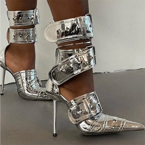 Rebel Chic Buckle Heels
