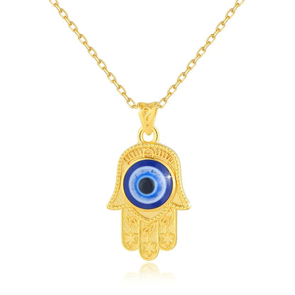 Fortuna Evil Eye 18K Gold Necklace