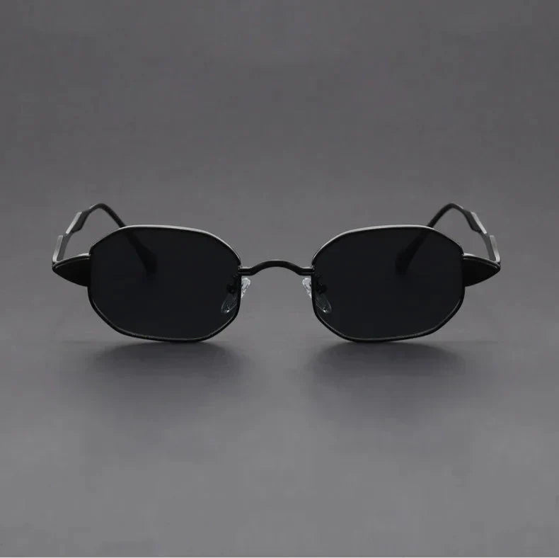 Aurelian Rectangular Metal Sunglasses