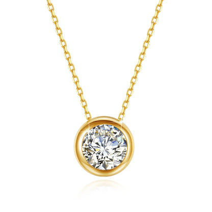 Aurora Moissanite VVS 18K Gold Necklace