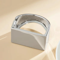 Silver Cube Bangle