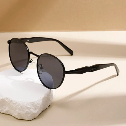 Darven Retro Metal Round Sunglasses