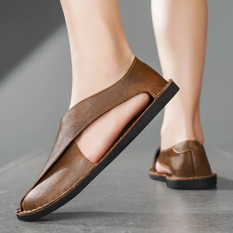 Nomad Calfskin Crossover Sandal
