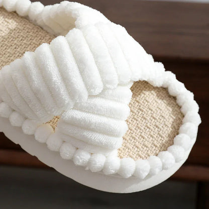 Lush Mellowz Linen Slippers
