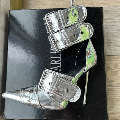 Rebel Chic Buckle Heels