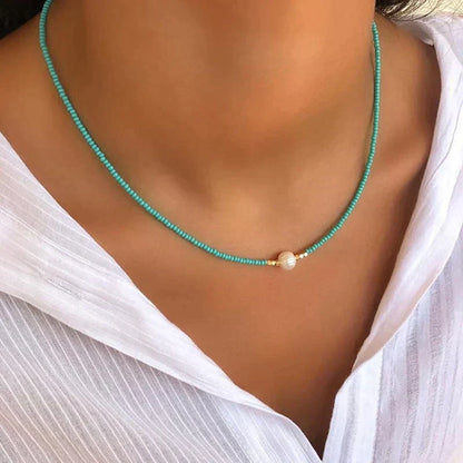 Nora - Pearl Beaded Choker