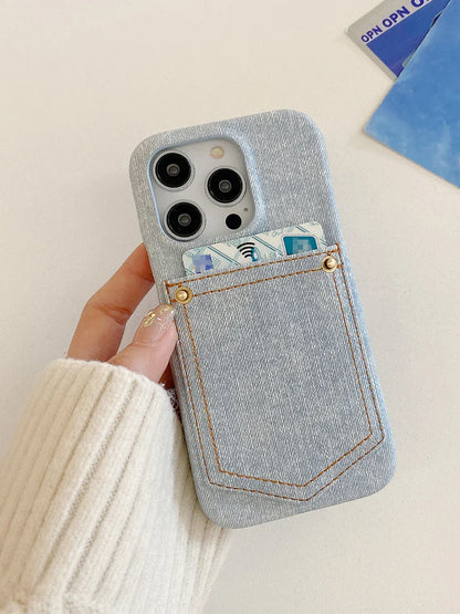 Indigo Denim iPhone Case