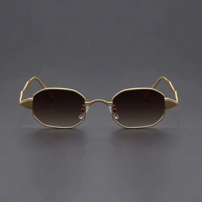 Aurelian Rectangular Metal Sunglasses