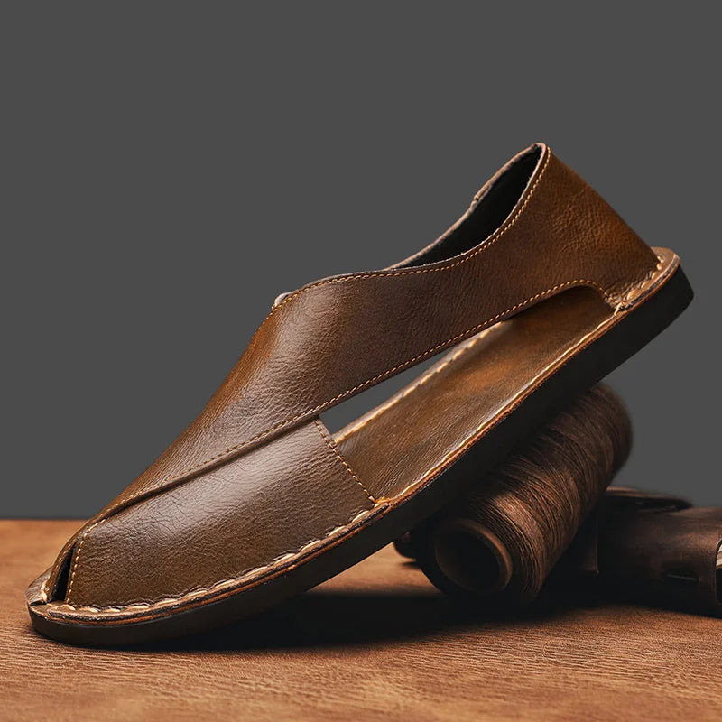 Nomad Calfskin Crossover Sandal