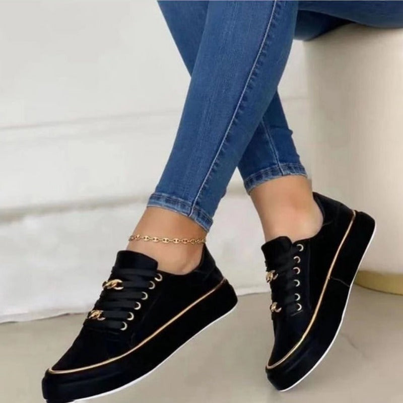 Michelle - Platform Chain Sneakers