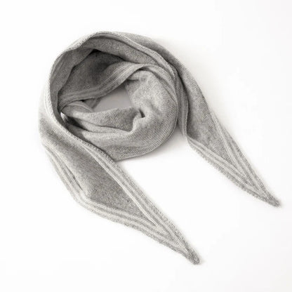 Women’s Scarf with Contrast Stripe Trim