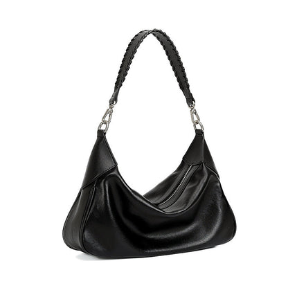 Women’s Genuine Leather Short-Handle Shoulder Bag