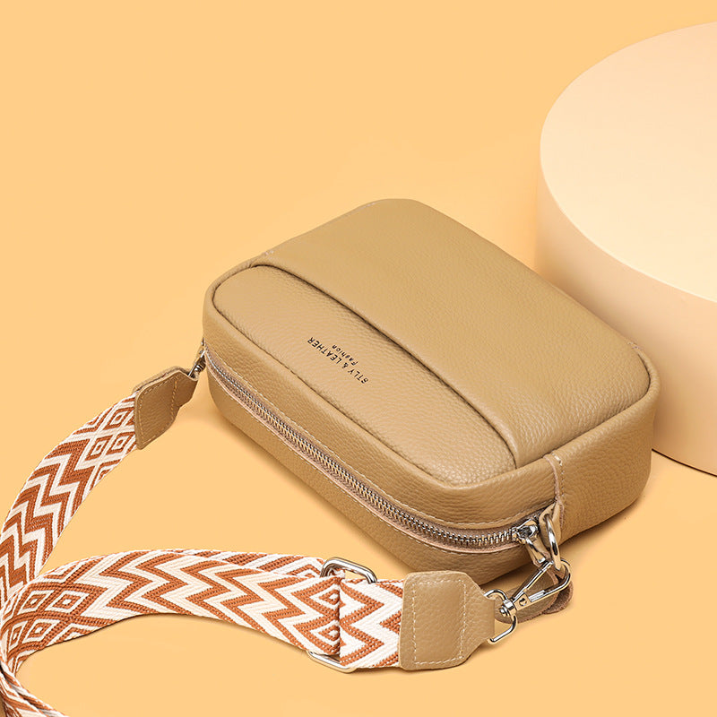 Stella - Pebbled Leather Crossbody Bag