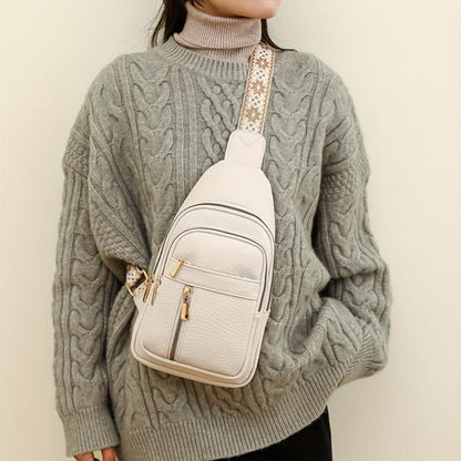 Margaret - Vegan Leather Sling Crossbody Bag
