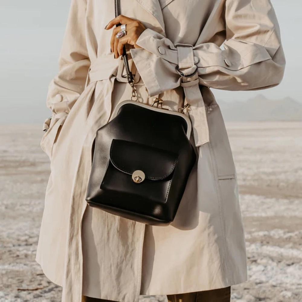 Diana - Vegan Leather Structured Handbag
