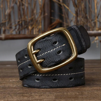 The Outrider Cowhide Belt