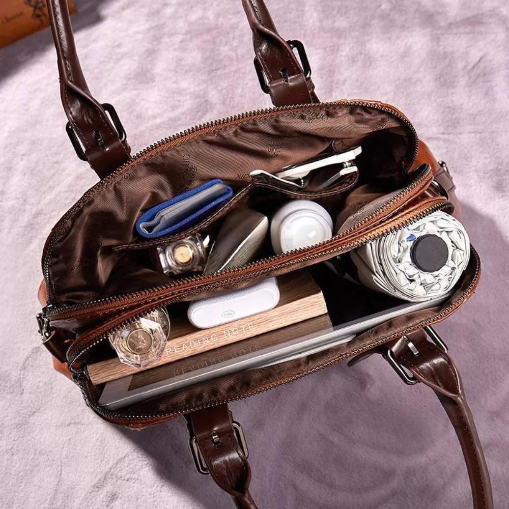 Pamela - Vegan Leather Dome Handbag
