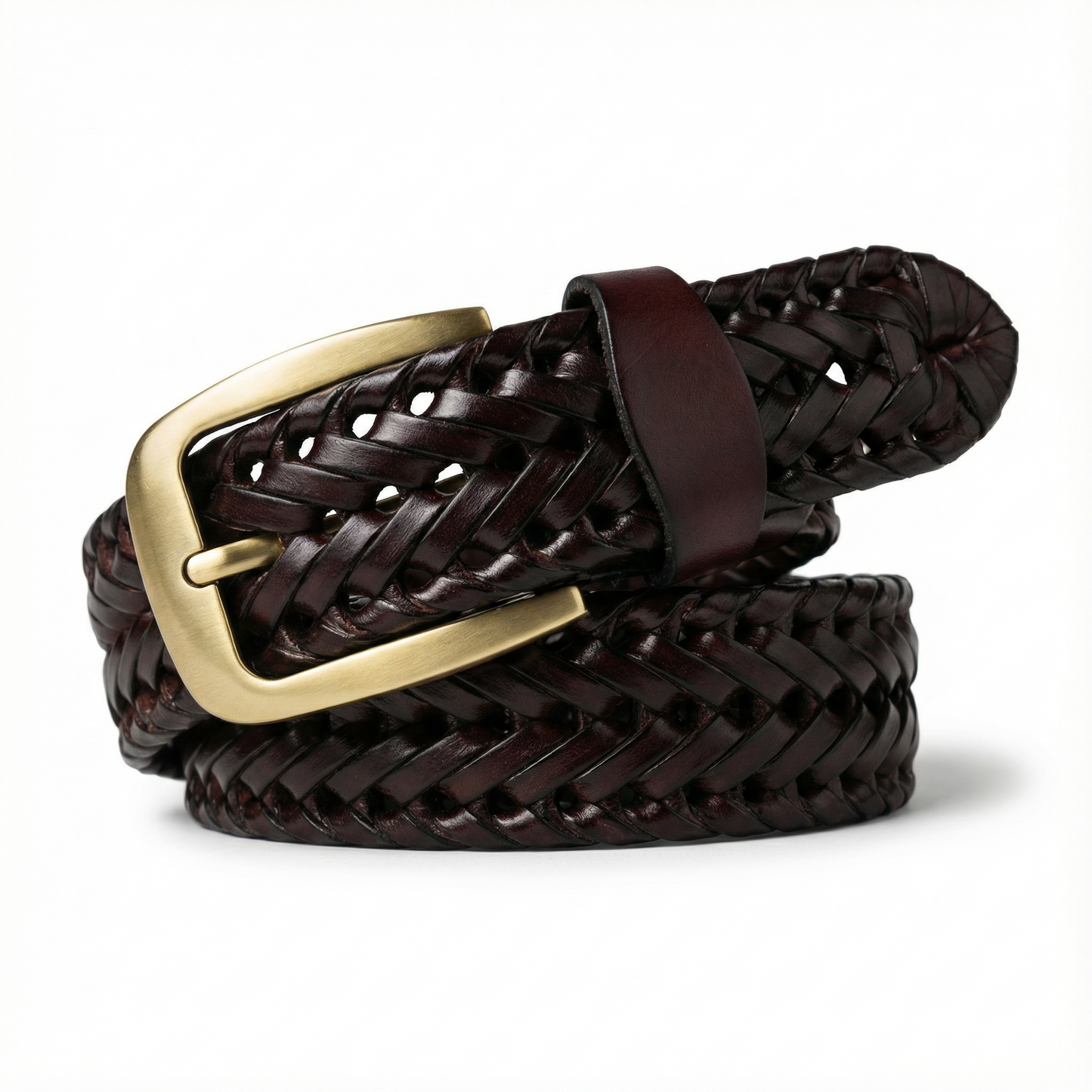 Braxton Braided Leather Belt