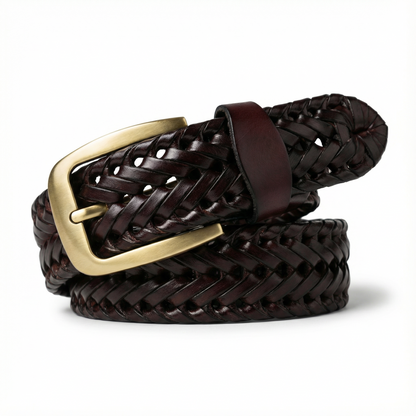 Braxton Braided Leather Belt
