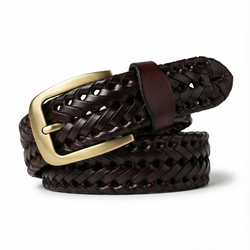 Braxton Braided Leather Belt