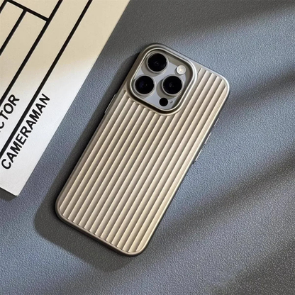 Groove Ribbed Metal iPhone Case