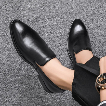 Evendro Genuine Leather Loafers