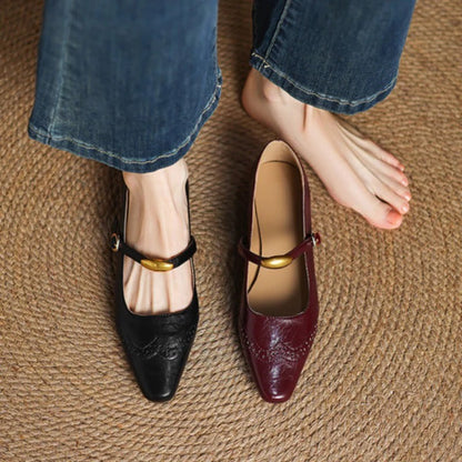 Édeline Leather Wedges