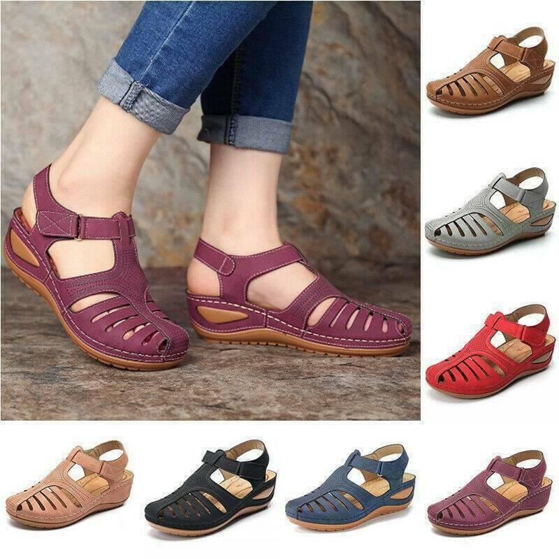 Hollow Closed Toe Orthopedic Sandal For Women